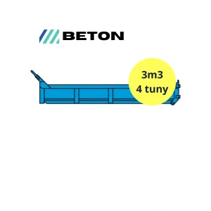 BETON odvoz včetně likvidace 3 tun - kusovost do 500x500